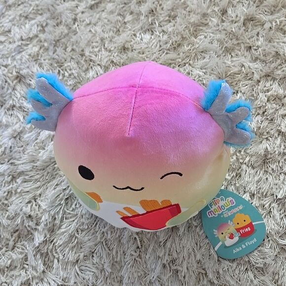 Cute Flip Plush FlipAMallows 8" Aika Floyd Fries Squishmallows - Picture 3 of 16